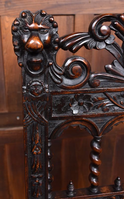 FRENCH WALNUT ARM CHAIR - ADDITIONAL PHOTO 6