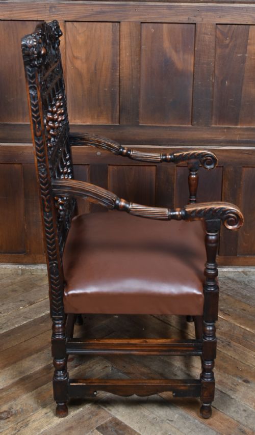 FRENCH WALNUT ARM CHAIR - ADDITIONAL PHOTO 7
