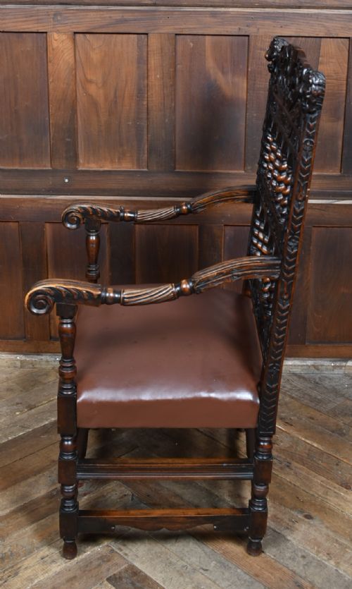 FRENCH WALNUT ARM CHAIR - ADDITIONAL PHOTO 9