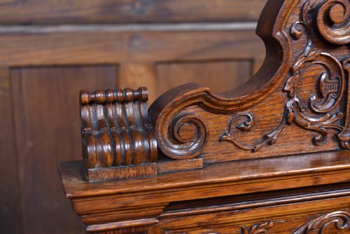 19TH CENTURY OAK ARM CHAIR - ADDITIONAL PHOTO 6