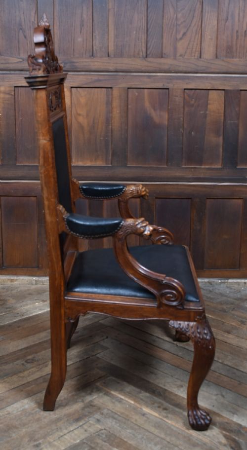 19TH CENTURY OAK ARM CHAIR - ADDITIONAL PHOTO 7