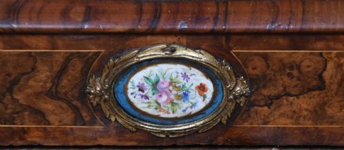 VICTORIAN BURR WALNUT PIER CABINET DISPLAY CABINET - ADDITIONAL PHOTO 6