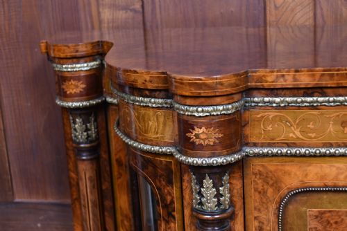 VICTORIAN WALNUT CREDENZA - ADDITIONAL PHOTO 4