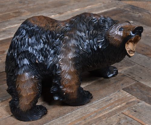 JAPANESE KIBORI KUMA HANDCARVED BEAR - ADDITIONAL PHOTO 1