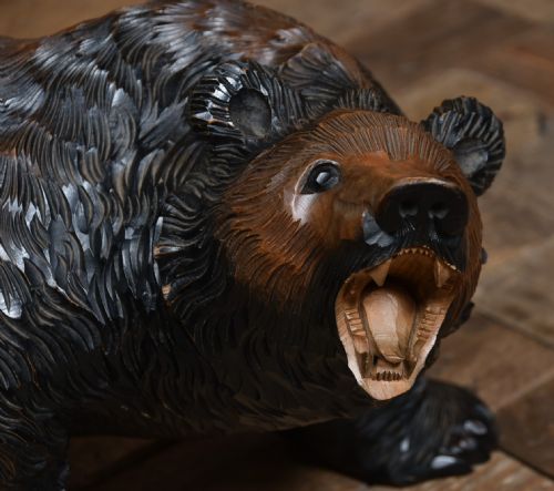 JAPANESE KIBORI KUMA HANDCARVED BEAR - ADDITIONAL PHOTO 3