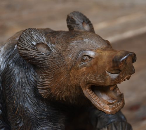 JAPANESE KIBORI KUMA HANDCARVED BEAR - ADDITIONAL PHOTO 1