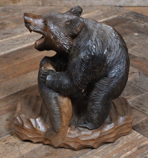 JAPANESE KIBORI KUMA HANDCARVED BEAR - ADDITIONAL PHOTO 4