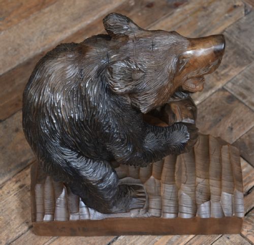 JAPANESE KIBORI KUMA HANDCARVED BEAR - ADDITIONAL PHOTO 7