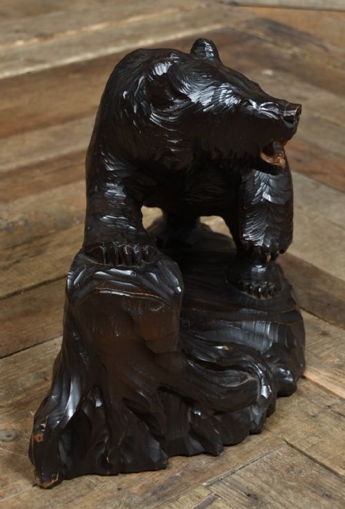JAPANESE KIBORI KUMA HANDCARVED BEAR - ADDITIONAL PHOTO 2