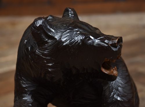 JAPANESE KIBORI KUMA HANDCARVED BEAR - ADDITIONAL PHOTO 3