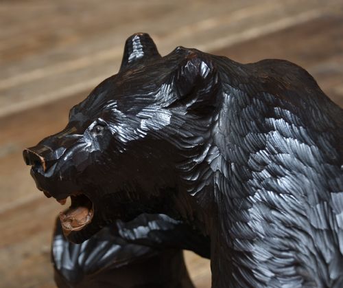 JAPANESE KIBORI KUMA HANDCARVED BEAR - ADDITIONAL PHOTO 6