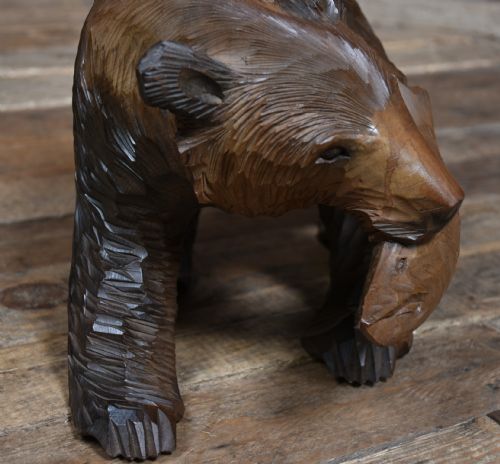 JAPANESE KIBORI KUMA HANDCARVED BEAR - ADDITIONAL PHOTO 6
