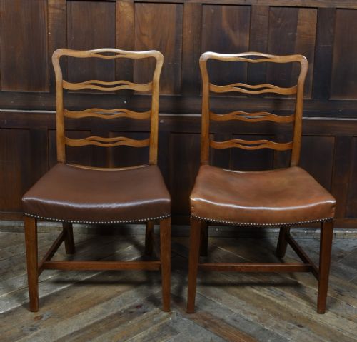 SET OF 8 EDWARDIAN LADDERBACK CHAIRS - ADDITIONAL PHOTO 5