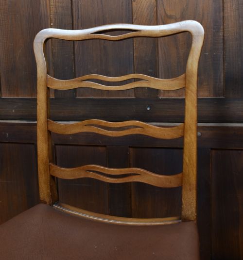 SET OF 8 EDWARDIAN LADDERBACK CHAIRS - ADDITIONAL PHOTO 6