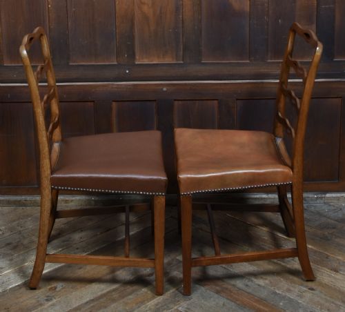 SET OF 8 EDWARDIAN LADDERBACK CHAIRS - ADDITIONAL PHOTO 10