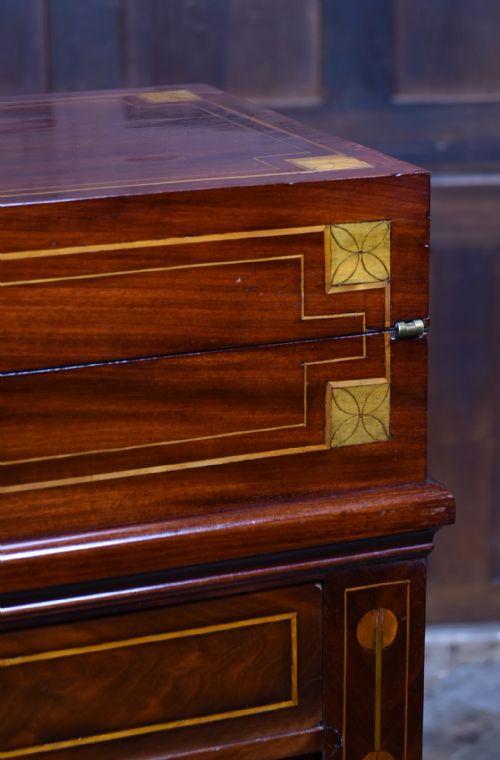 GEORGIAN MAHOGANY GENTLEMAN'S DESK - ADDITIONAL PHOTO 3
