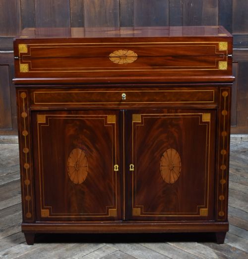 GEORGIAN MAHOGANY GENTLEMAN'S DESK - ADDITIONAL PHOTO 6