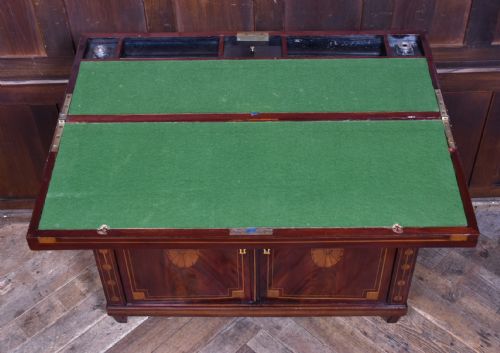 GEORGIAN MAHOGANY GENTLEMAN'S DESK - ADDITIONAL PHOTO 10