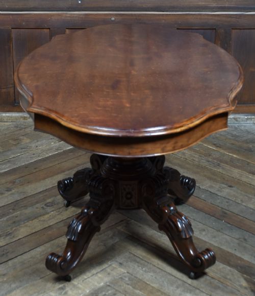 VICTORIAN MAHOGANY CENTRE TABLE - ADDITIONAL PHOTO 4