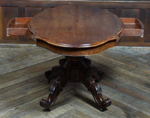 VICTORIAN MAHOGANY CENTRE TABLE - ADDITIONAL PHOTO 7