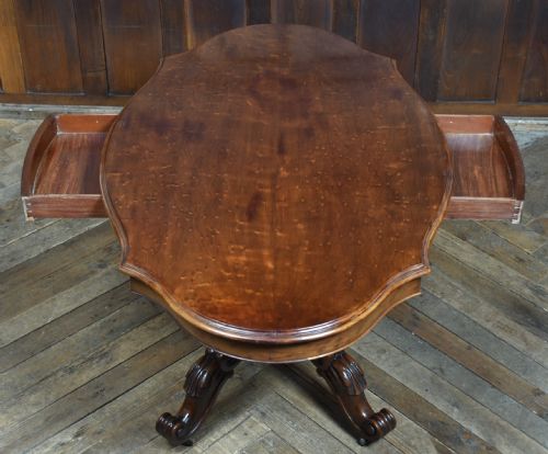 VICTORIAN MAHOGANY CENTRE TABLE - ADDITIONAL PHOTO 8
