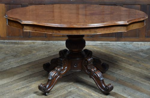 VICTORIAN MAHOGANY CENTRE TABLE - ADDITIONAL PHOTO 9