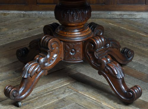 VICTORIAN MAHOGANY CENTRE TABLE - ADDITIONAL PHOTO 10