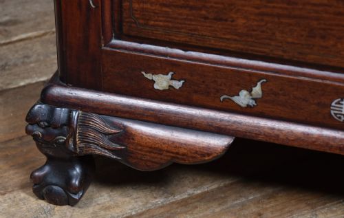CHINESE HARDWOOD BLANKET BOX - ADDITIONAL PHOTO 10