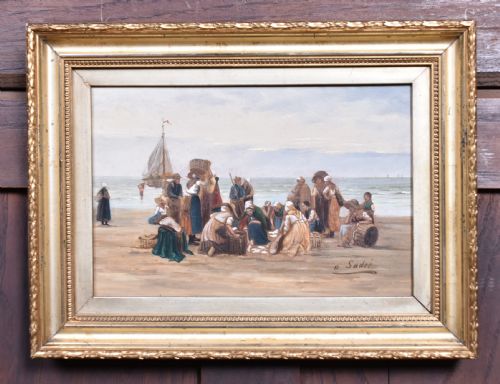 PAIR OF SIGNED OIL ON BOARD SADEE - ADDITIONAL PHOTO 4