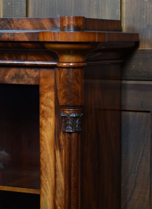 19THCENTURY FRENCH FLAME MAHOGANY BOOKCASE - ADDITIONAL PHOTO 2