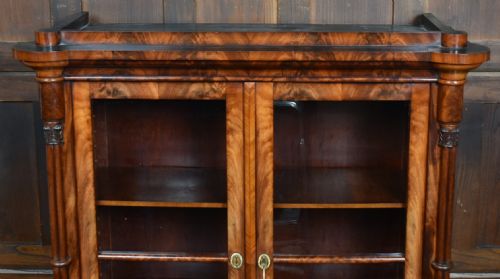 19THCENTURY FRENCH FLAME MAHOGANY BOOKCASE - ADDITIONAL PHOTO 10