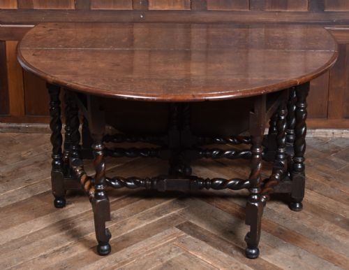 18TH CENTURY OAK DROP LEAF TABLE - ADDITIONAL PHOTO 6