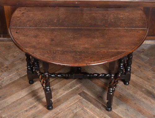 18TH CENTURY OAK DROP LEAF TABLE - ADDITIONAL PHOTO 7
