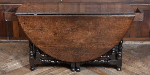18TH CENTURY OAK DROP LEAF TABLE - ADDITIONAL PHOTO 8