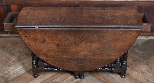 18TH CENTURY OAK DROP LEAF TABLE - ADDITIONAL PHOTO 9
