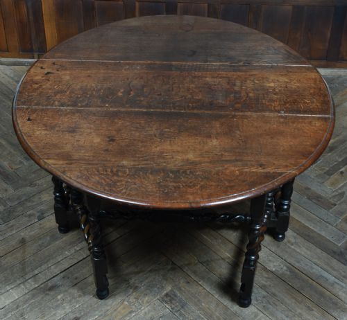 18TH CENTURY OAK DROP LEAF TABLE - ADDITIONAL PHOTO 10