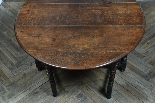 18TH CENTURY OAK DROP LEAF TABLE - ADDITIONAL PHOTO 12