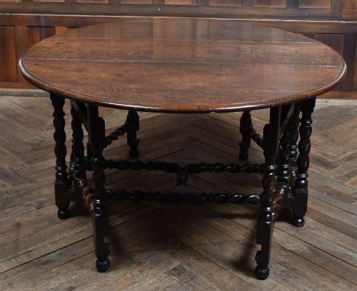 18TH CENTURY OAK DROP LEAF TABLE - ADDITIONAL PHOTO 14