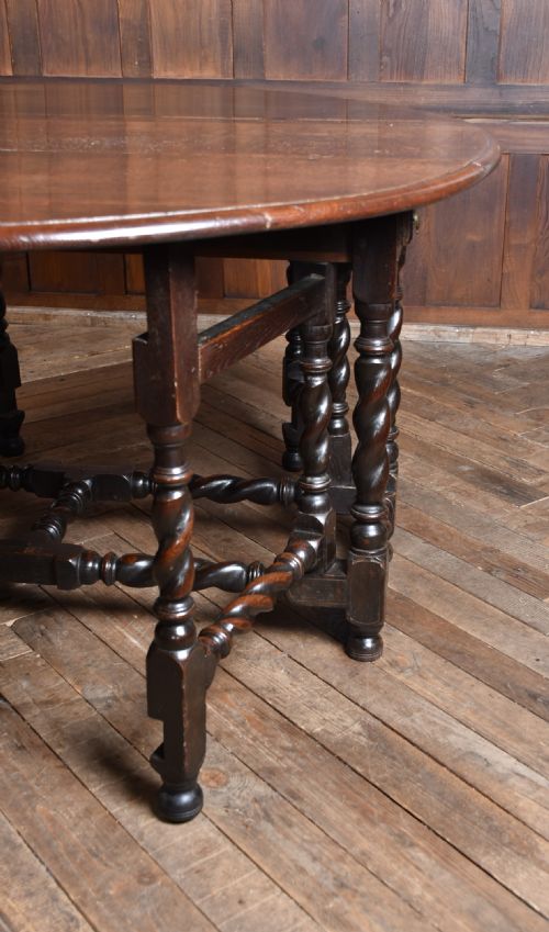 18TH CENTURY OAK DROP LEAF TABLE - ADDITIONAL PHOTO 15