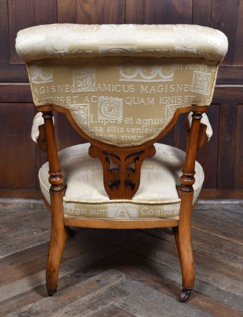 PAIR OF VICTORIAN WALNUT PARLOUR CHAIRS HIS AND HERS - ADDITIONAL PHOTO 16
