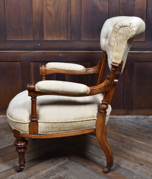 PAIR OF VICTORIAN WALNUT PARLOUR CHAIRS HIS AND HERS - ADDITIONAL PHOTO 17