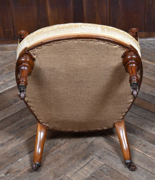 PAIR OF VICTORIAN WALNUT PARLOUR CHAIRS HIS AND HERS - ADDITIONAL PHOTO 18