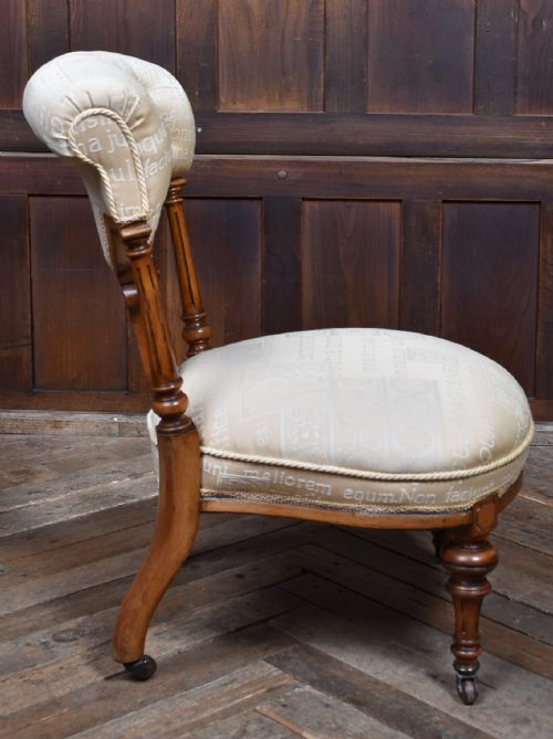 PAIR OF VICTORIAN WALNUT PARLOUR CHAIRS HIS AND HERS - ADDITIONAL PHOTO 19