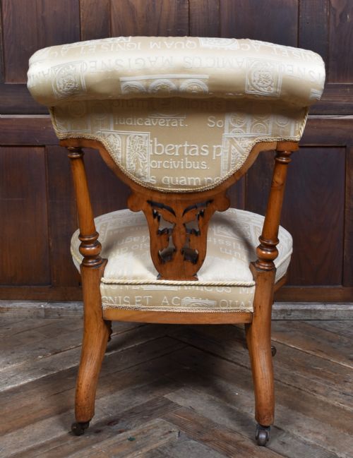 PAIR OF VICTORIAN WALNUT PARLOUR CHAIRS HIS AND HERS - ADDITIONAL PHOTO 21