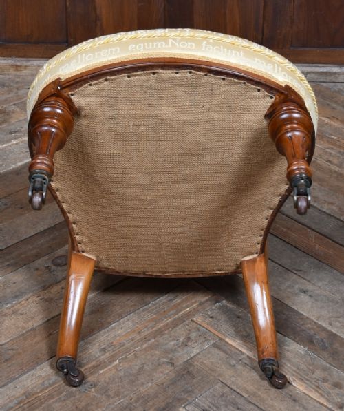 PAIR OF VICTORIAN WALNUT PARLOUR CHAIRS HIS AND HERS - ADDITIONAL PHOTO 23
