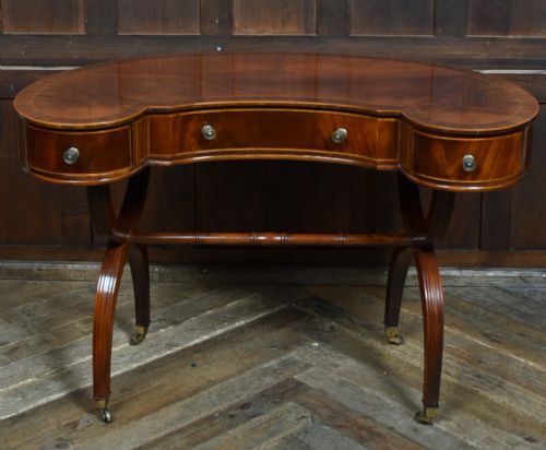 EDWARDIAN KIDNEY SHAPED DESK - ADDITIONAL PHOTO 2