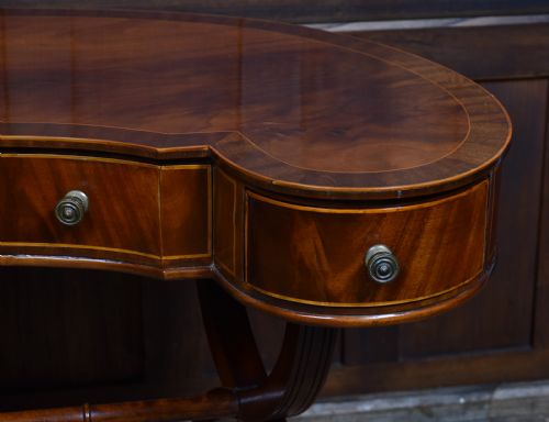 EDWARDIAN KIDNEY SHAPED DESK - ADDITIONAL PHOTO 6