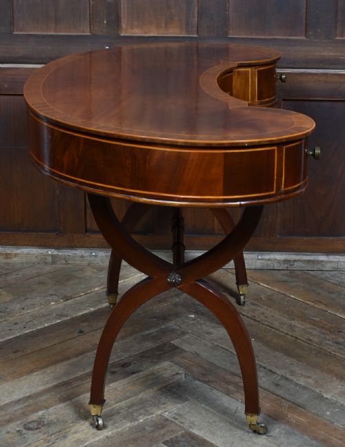 EDWARDIAN KIDNEY SHAPED DESK - ADDITIONAL PHOTO 10
