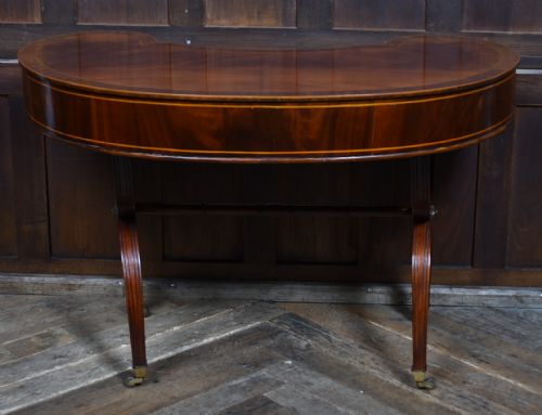 EDWARDIAN KIDNEY SHAPED DESK - ADDITIONAL PHOTO 11