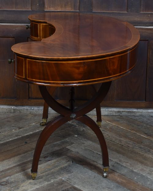 EDWARDIAN KIDNEY SHAPED DESK - ADDITIONAL PHOTO 12